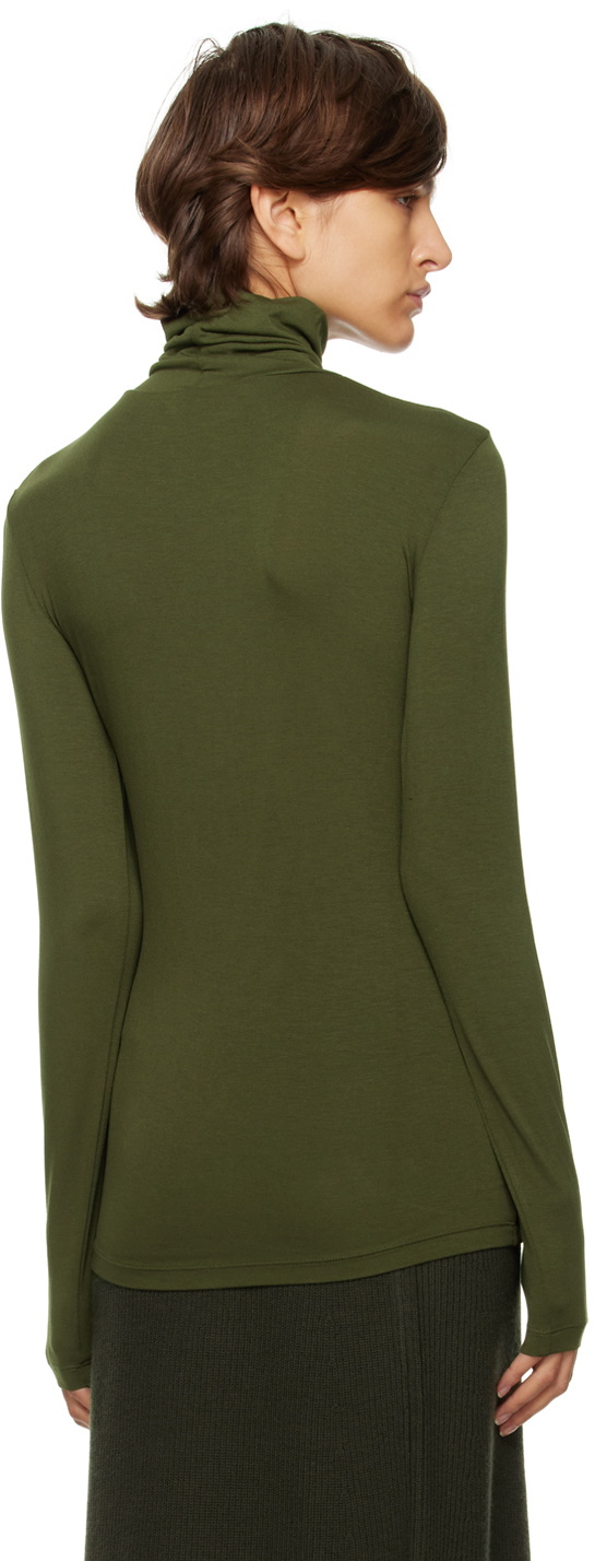 Max Mara Leisure Green Dede Turtleneck