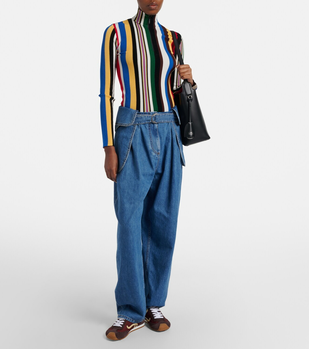 Loewe Ballet Runner 2.0 suede-trimmed sneakers