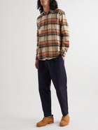 Portuguese Flannel - Checked Cotton-Flannel Shirt - Orange