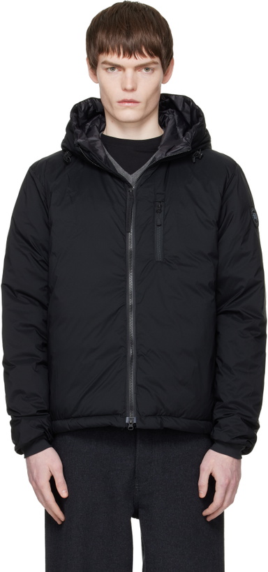 Photo: Canada Goose Black 'Black Label' Lodge Hoodie Down Jacket