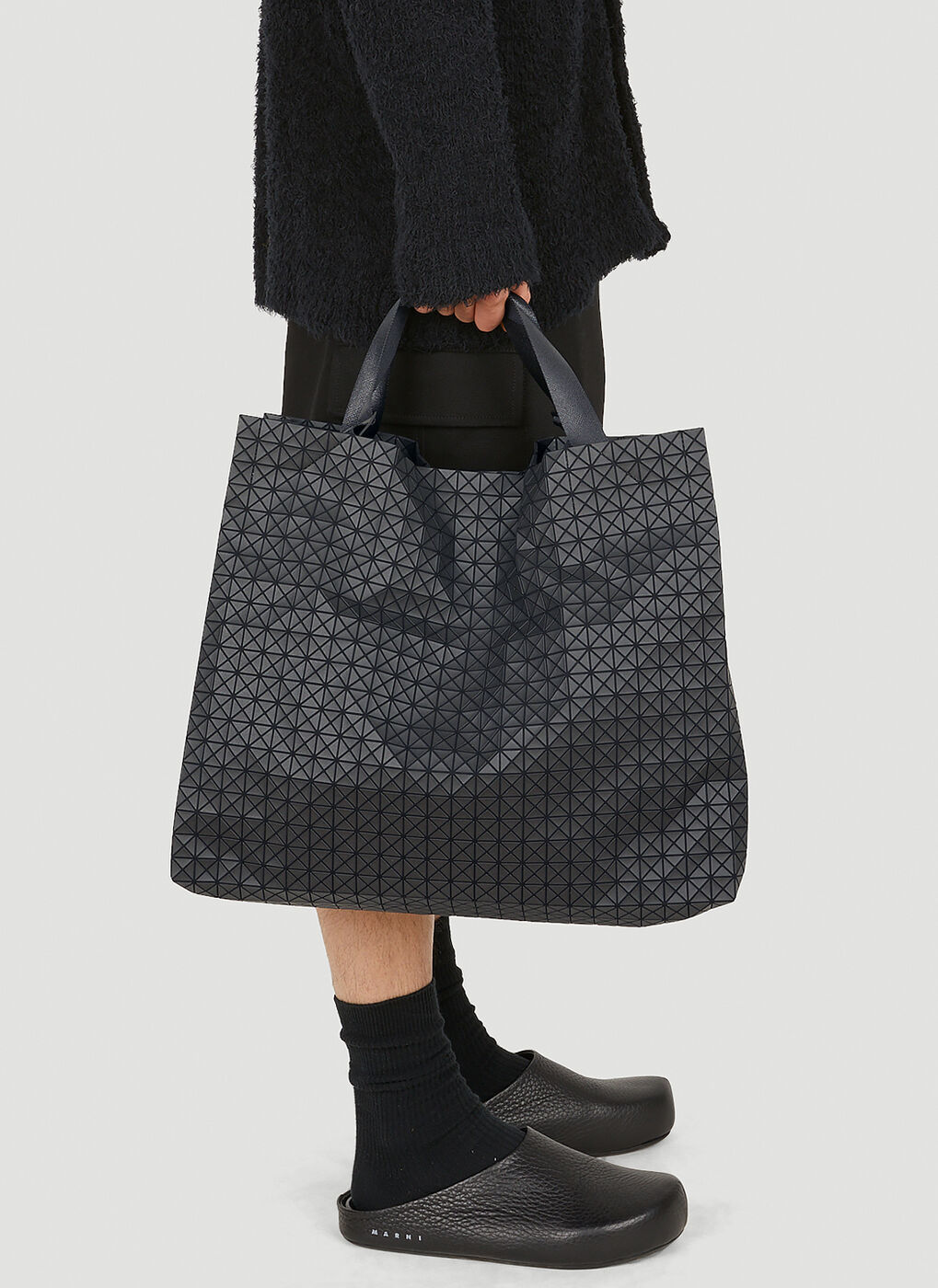 Cart Tote Bag in Black Bao Bao Issey Miyake