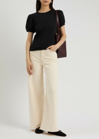 Paige Matcha Cotton T-shirt Black