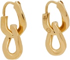 Maison Margiela Gold Curb Chain Earrings