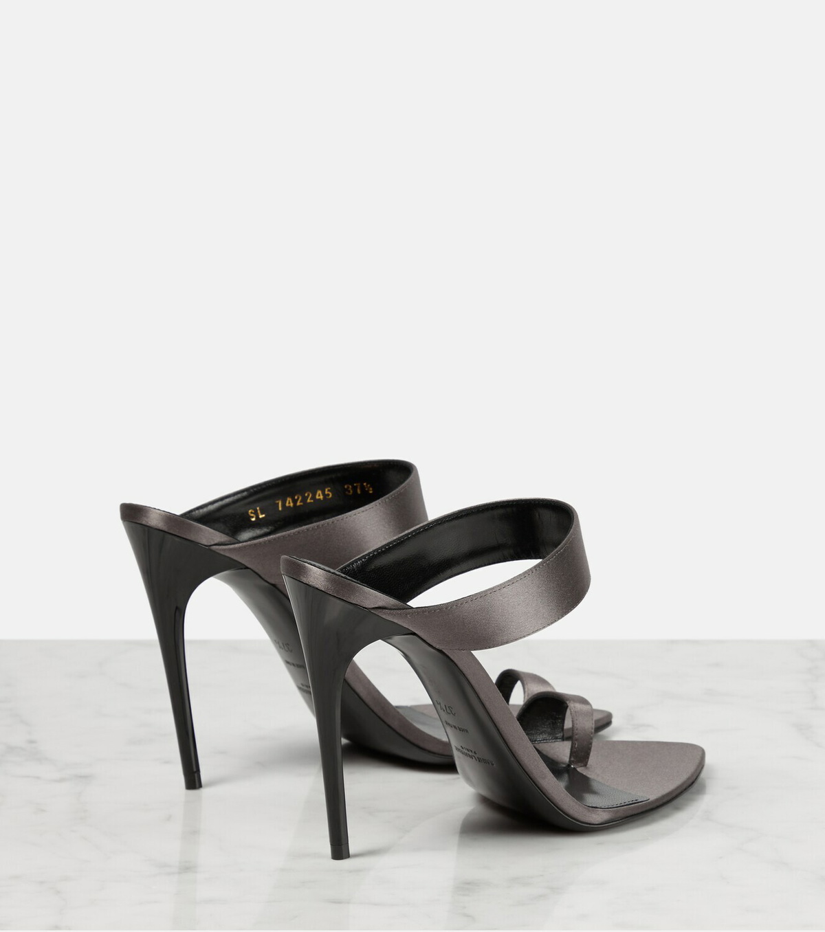サンダル・ミュール SAINT LAURENT SATIN HEEL MULES HALL mules in satin | Saint Laurent | YSL BE