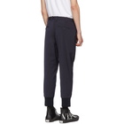 Neil Barrett Navy Rib Cuff Trousers