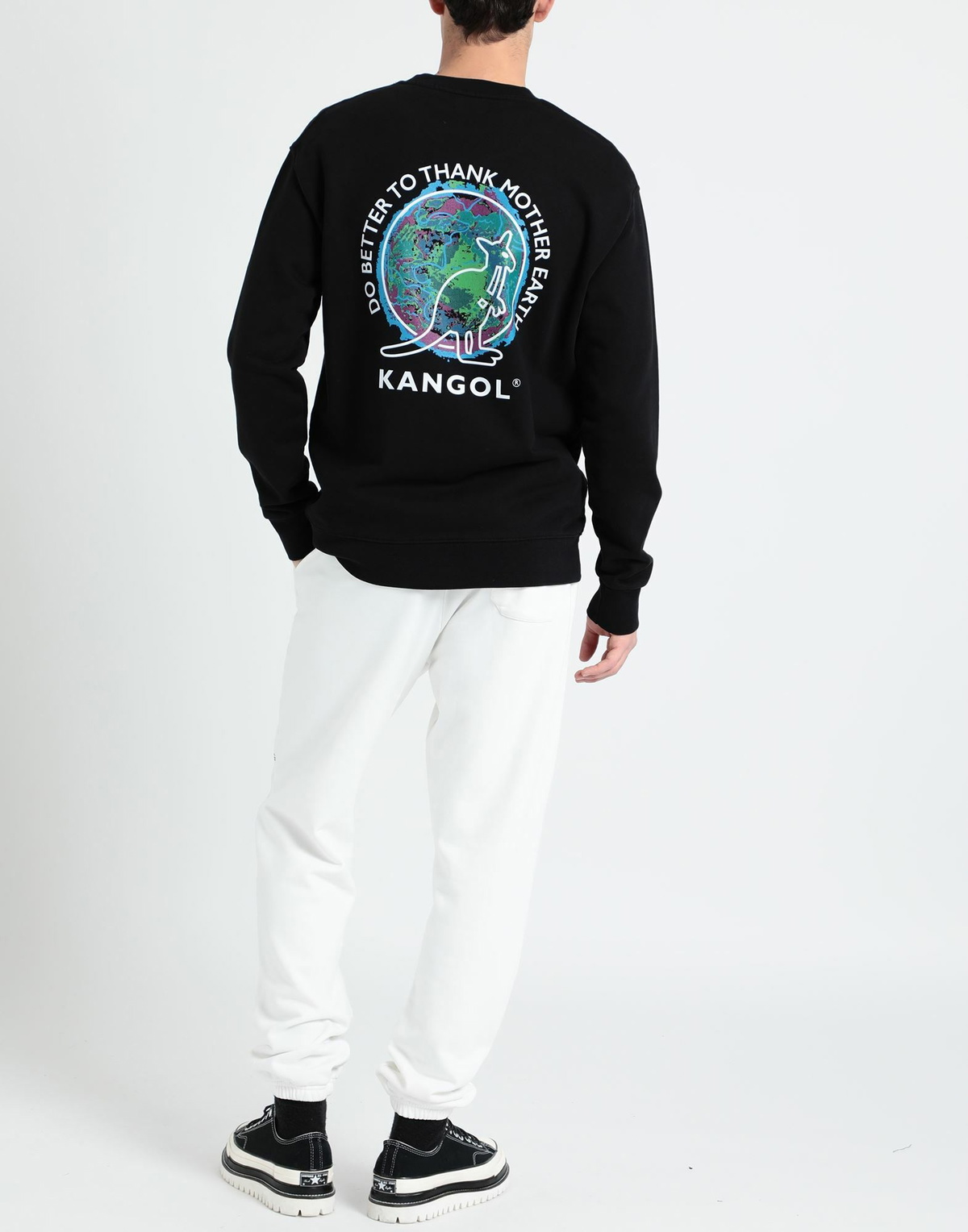 Kangol Mens Sweatshirt in Black