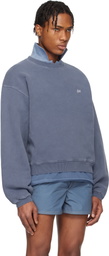ERL Blue 'ERL' Crewneck Sweatshirt