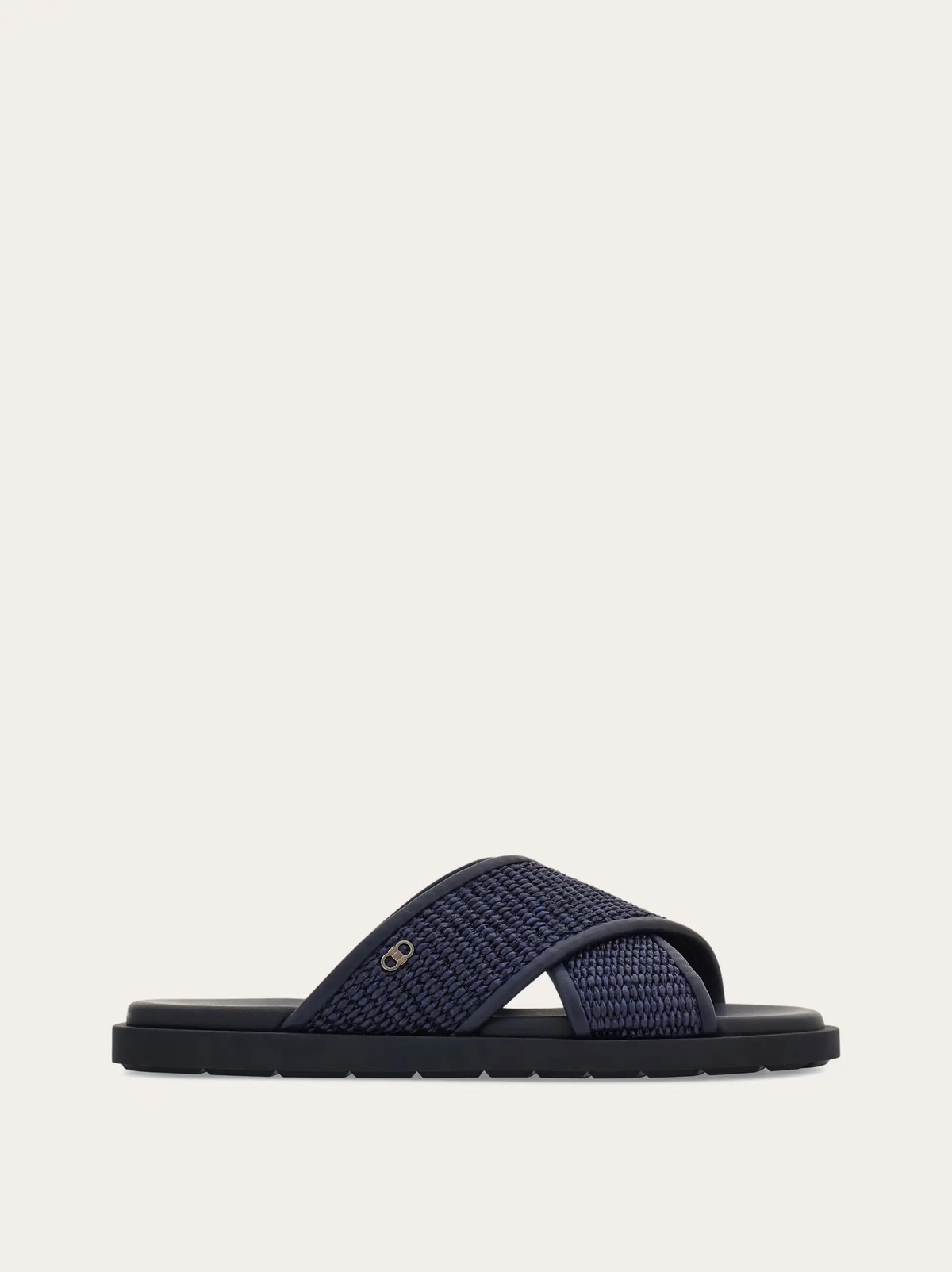Ferragamo Mens Gancini ornament sandal in Blue