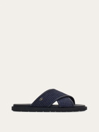 Ferragamo Mens Gancini ornament sandal in Blue