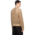 Bottega Veneta Beige Wool Mesh Sweater