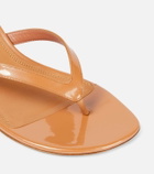 Amina Muaddi Juliette 45 patent leather thong sandals