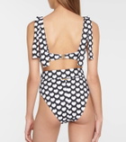 Alexandra Miro Audrey heart-print bikini top