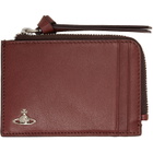 Vivienne Westwood Brown Zip Card Holder