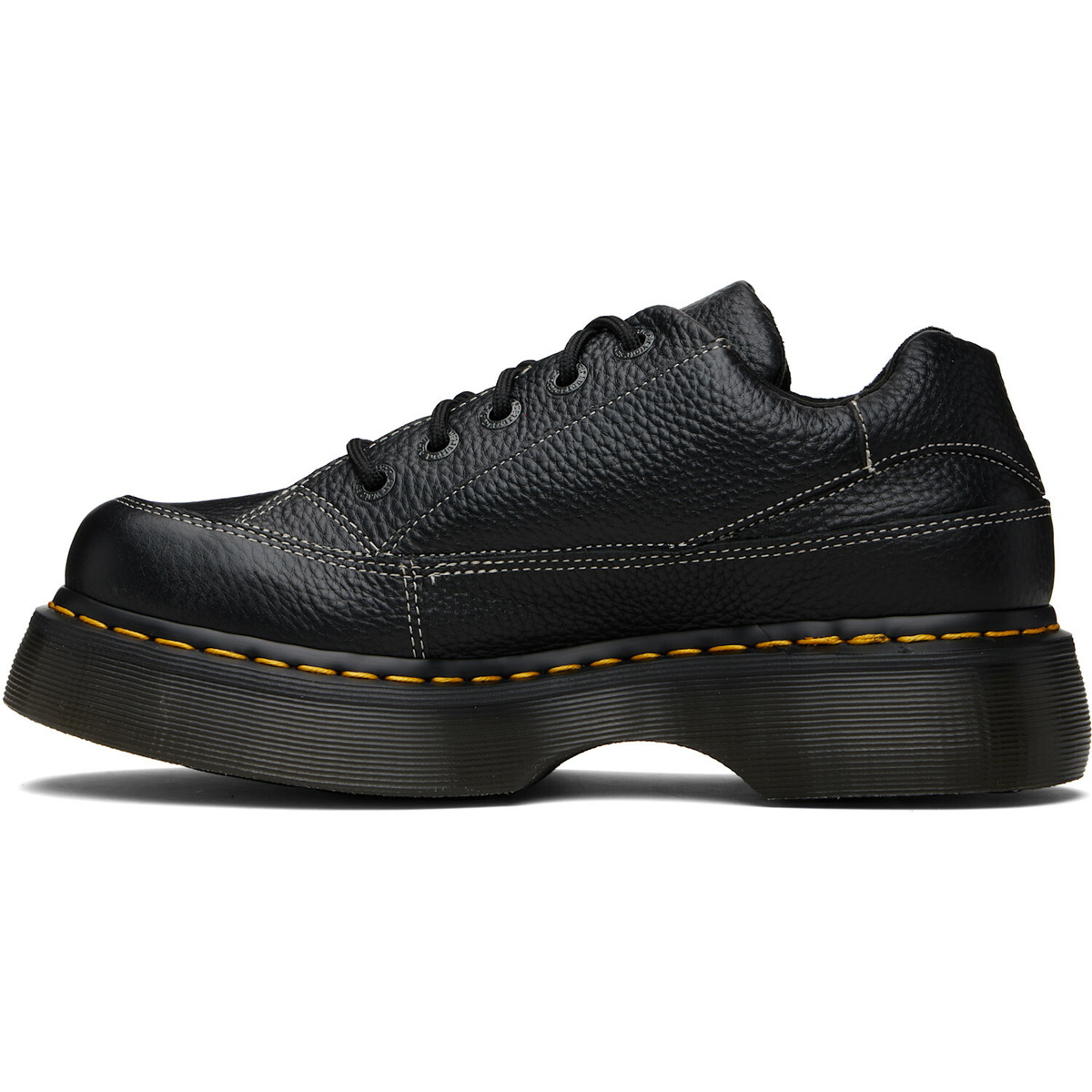 Dr. Martens Black Buzz 5-Eye Milled Nappa Leather Derbys