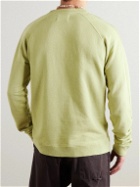 Folk - Rivet Garment-Dyed Cotton-Blend Jersey Sweatshirt - Green