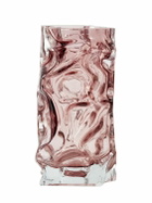 POLSPOTTEN Light Pink Ice Glass Vase