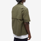 Uniform Bridge Men's Mesh Pocket Sleeve Shirt in Olive