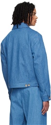 King & Tuckfield Blue Collared Denim Jacket