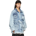 Marques Almeida Blue Denim Multipocket Jacket