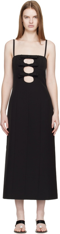 Photo: Sandy Liang Black Sen Midi Dress
