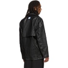 ADER error Black Leather Armor Rider Jacket