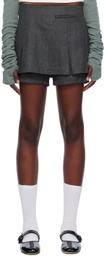 lesugiatelier Gray Layered Skort