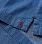 Kiton - Cotton-Chambray Shirt - Blue