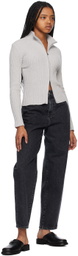 AMOMENTO Black Tapered Jeans