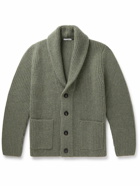 Boglioli - Shawl-Collar Ribbed Wool Cardigan - Green