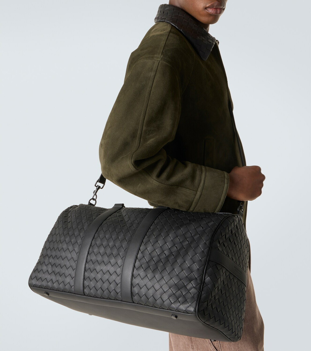 Bottega Veneta Intrecciato leather duffel bag