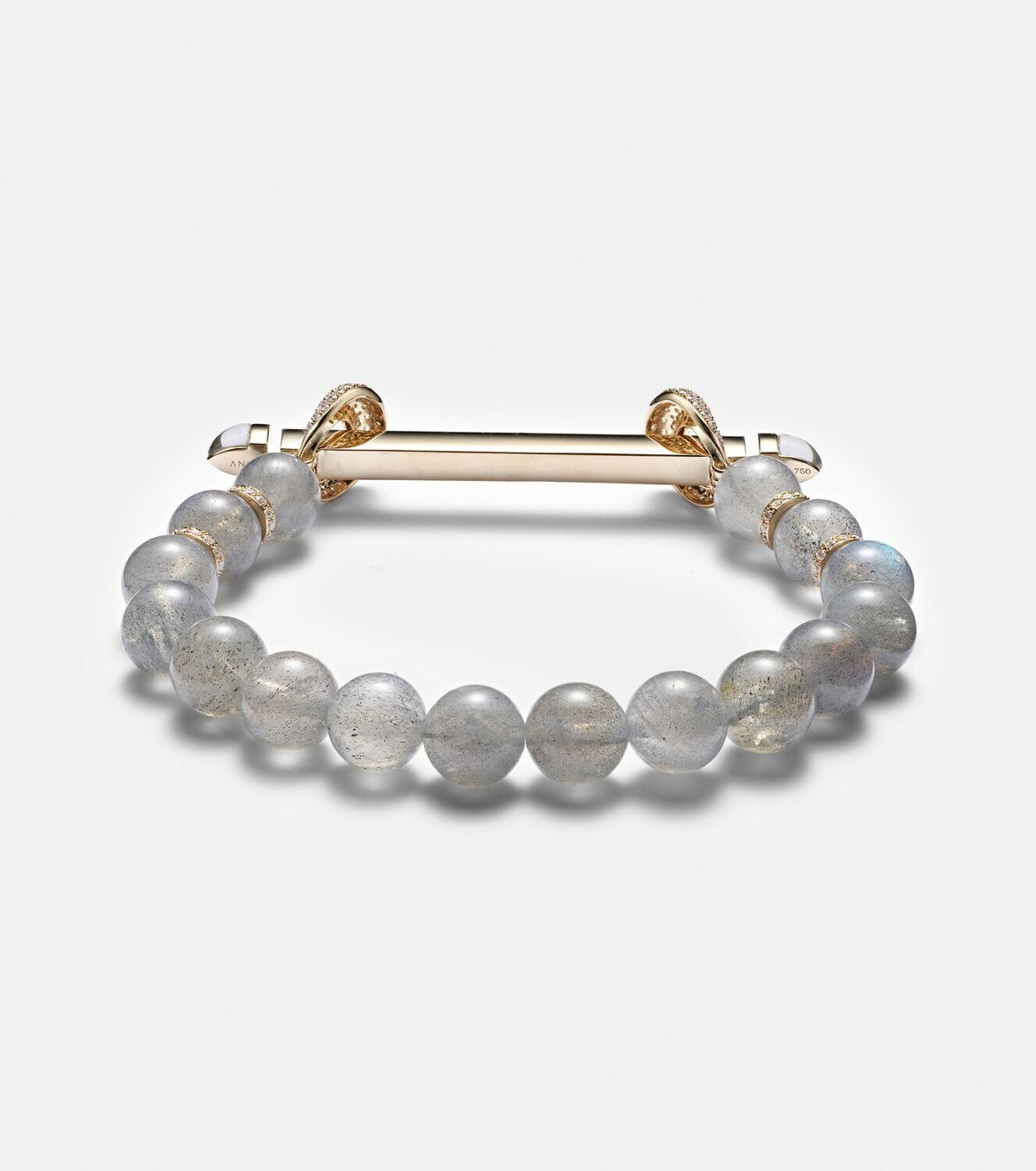 Ananya Chakra 18kt gold bracelet with diamonds and gemstones