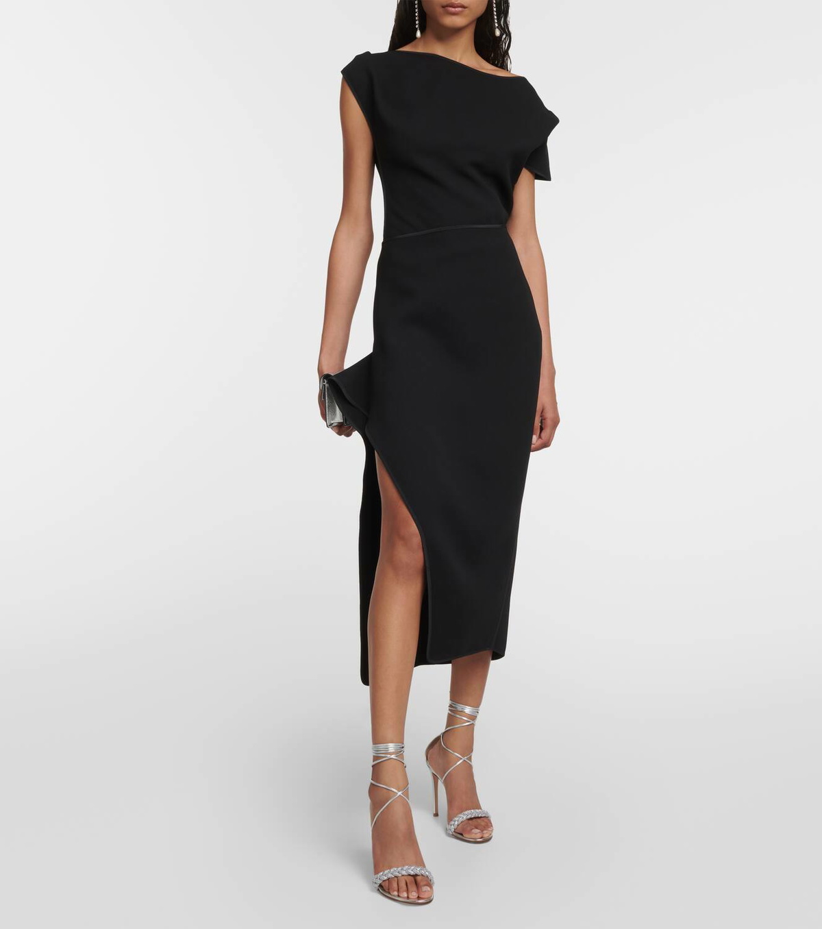 Maticevski Asymmetric crêpe top