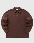 Norse Projects Fraser Relaxed Organic Loopback LS Polo Purple Men