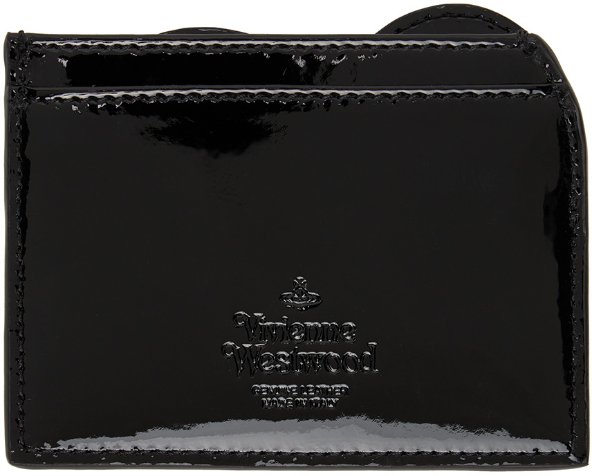 Vivienne Westwood Black Patent Heart Card Holder Vivienne Westwood