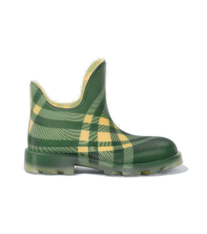 Photo: Burberry Marsh Burberry Check ankle boots