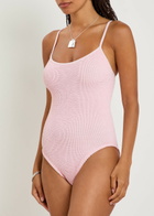 Hunza G Pamela Crinkle Swimsuit - Light Pink - One Size
