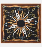 Gucci Printed silk twill scarf