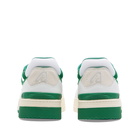 Autry Men's CLC Low Leather Sneakers in White/Green