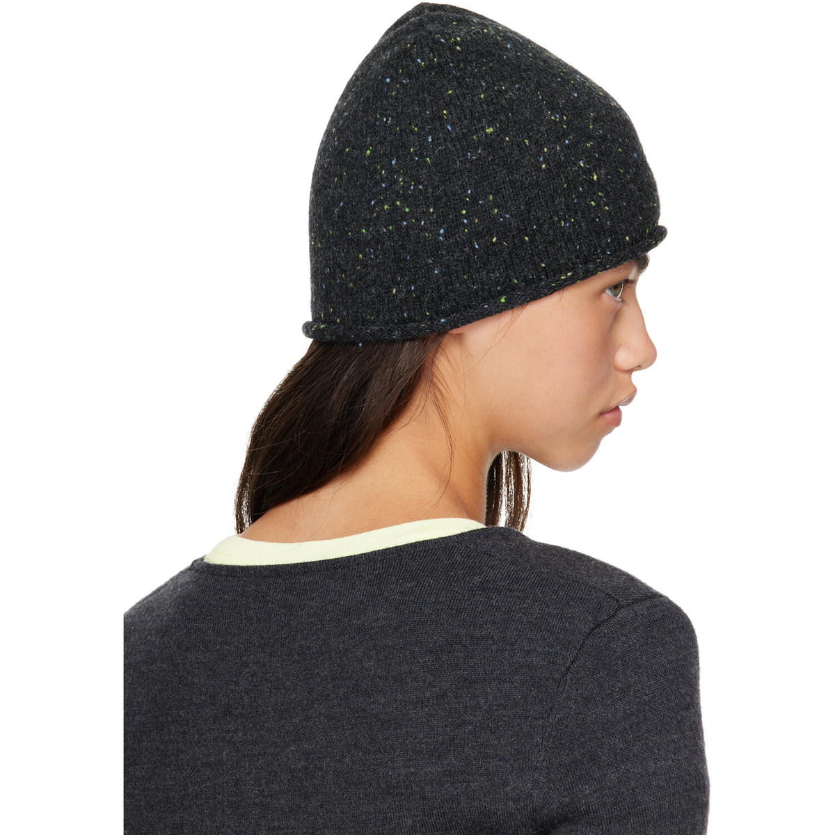 Nothing Written Gray Cookie Beanie