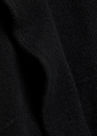 Liberowe Ruffled Wool Cardigan Black