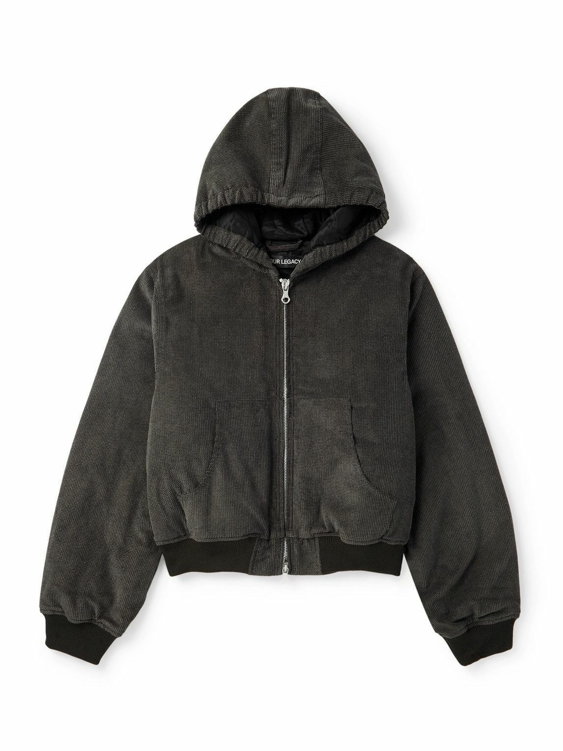 Our Legacy Silver Cropped Shelter Coat Our Legacy