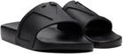 Valentino Garavani Black Coolside Rubber Slide Sandals