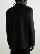 The Row - Herman Double-Breasted Wool-Twill Suit Jacket - Black