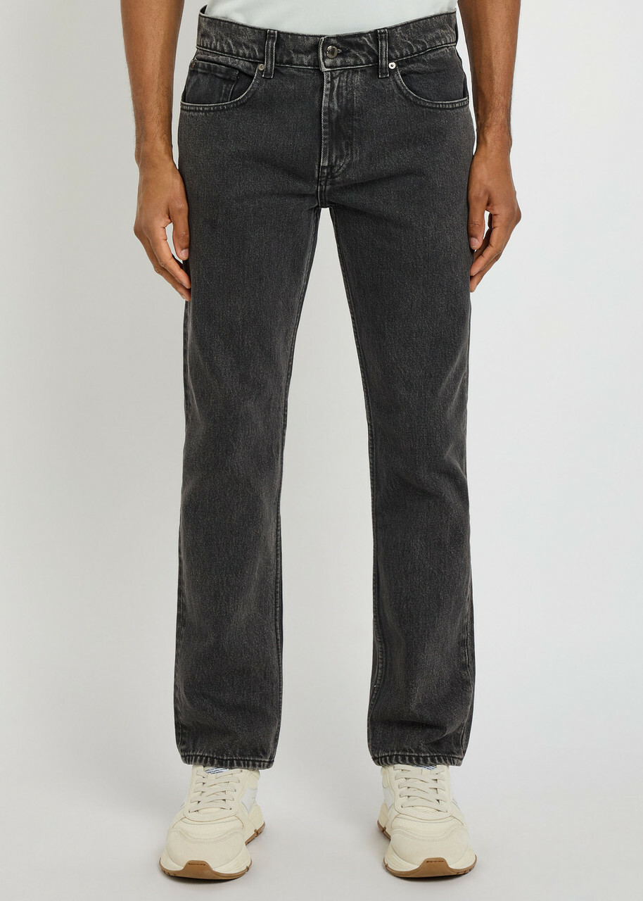 7 For All Mankind Modern Straight-leg Denim Jeans Black