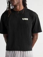 Y,IWO - Logo-Print Cotton-Jersey T-Shirt - Black