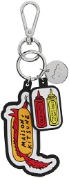 Maison Kitsuné Silver Hot Dog Keychain