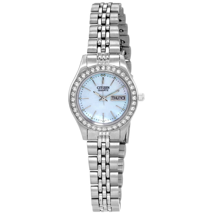 Photo: Citizen Quartz Crystal Blue Dial Ladies Watch EQ0530-51N