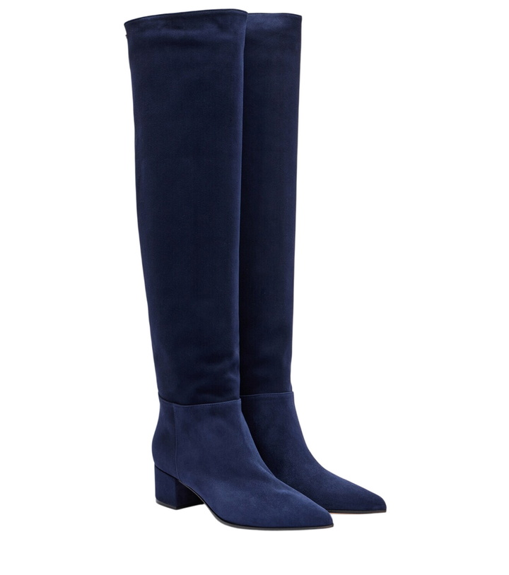 Photo: Gianvito Rossi Suede knee-high boots