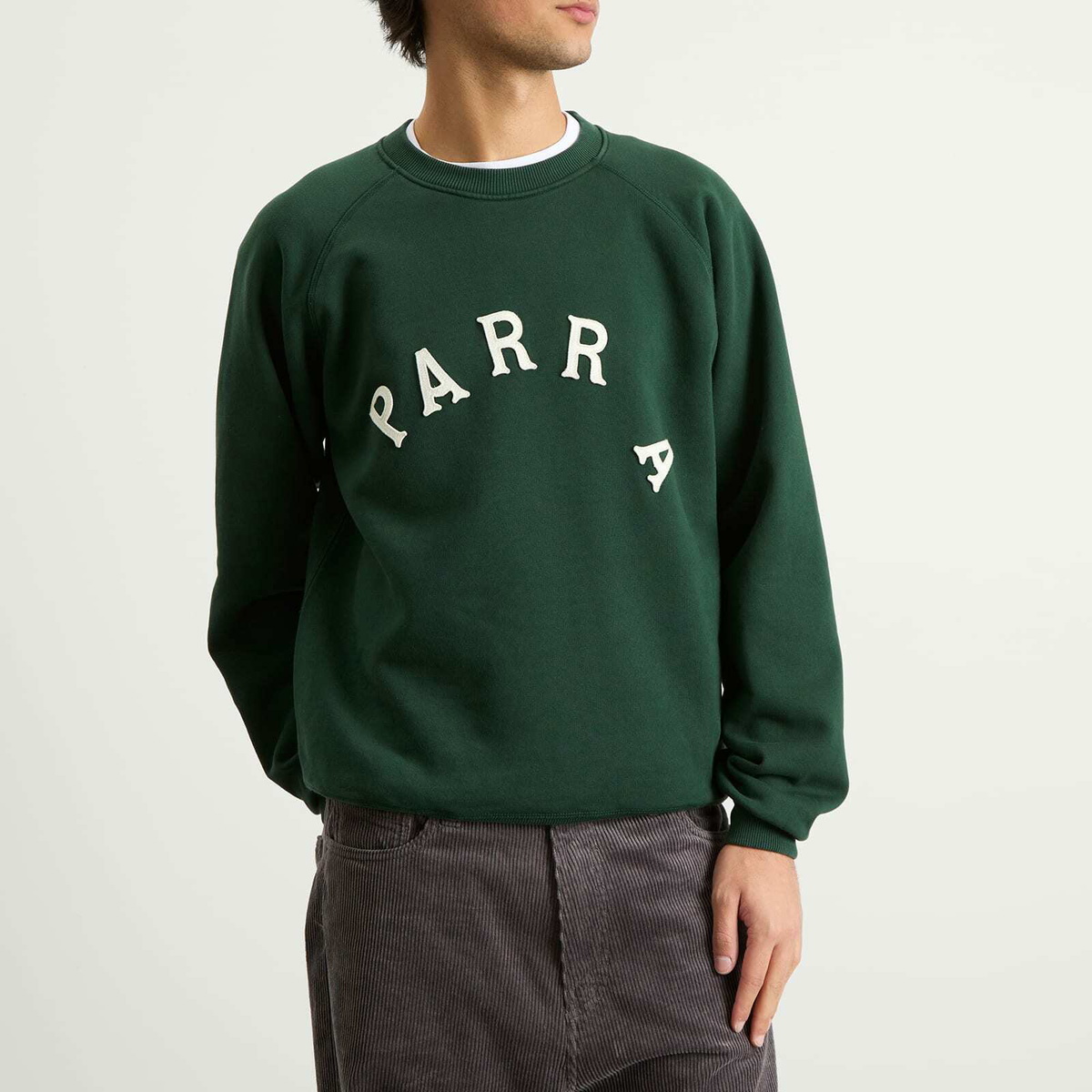 By Parra Men's Drunk Parent Crew Sweatshirt in Green