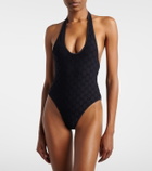 Gucci GG terry-trimmed jersey swimsuit